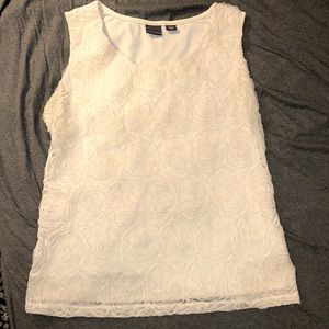 Covington rosette tank blouse